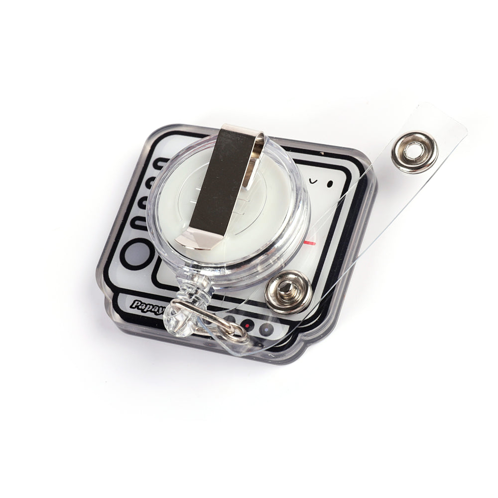 Back of the Beat Saver_shaker badge reel showing the standard badge clip.