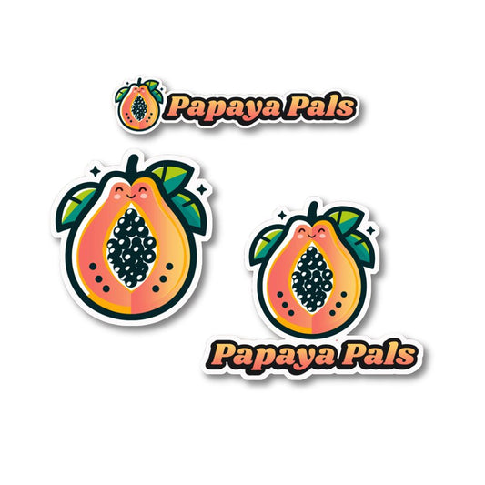 All 3 stickers for Papaya Pals