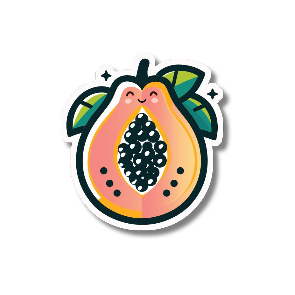 Papaya Pals logo character sticker